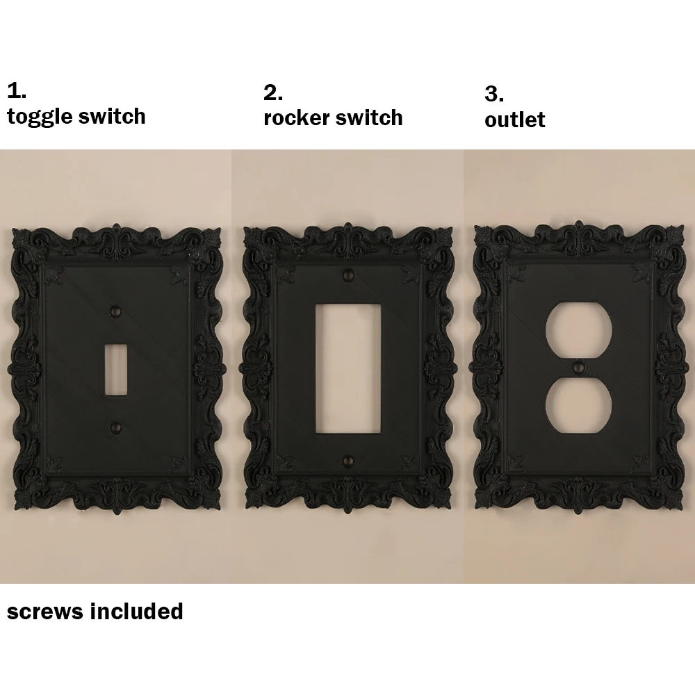 Cross-border Carved Switch Decorative Frame European Retro Wall Socket Border For Home Decoration Switch Beautification Scenario