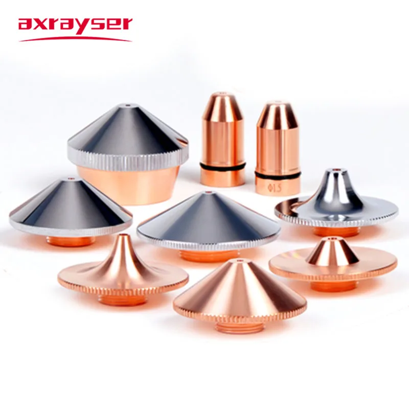 Raytools Laser Cutting Nozzles D32 M14 High Speed Fiber Machine Single Double Layer Caliber 0.8-5.0 Chrome Plated Axrayser TypeB