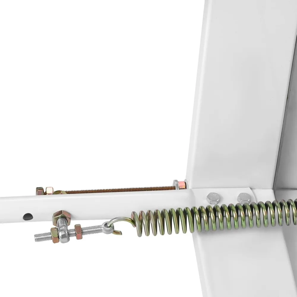 Escada de sótão dobrável de aço de 9 pés com capacidade de carga de 661 libras e sistema pull-down