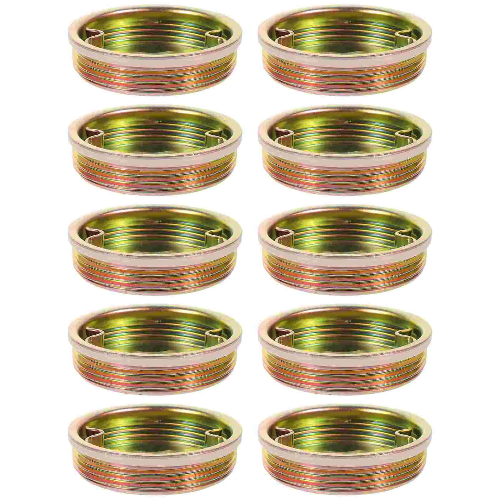 

10 Pcs Decorate Drum Cover Trash Can Lid Iron Transfer Pump Oil Barrel Plug