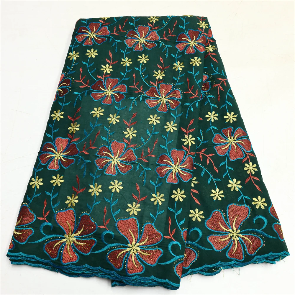 Latest Swiss Voile Lace In Switzerland Embroidered Cotton African Lace Fabric 2025 High Quality For Women Wedding Party