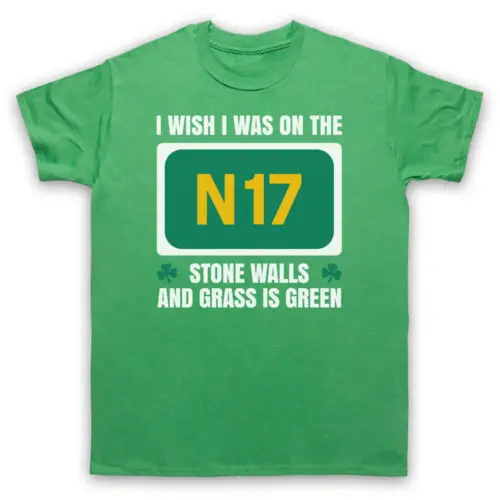 SAW DOCTORS I WISH I WAS ON THE N17 STONE WALLS IRISH MENS & WOMENS T-SHIRT