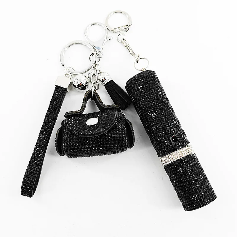 Ladies' Fashion Accessories, Rhinestone Personal Safety Flashlight, Diamond-encrusted Small Coin Purse
