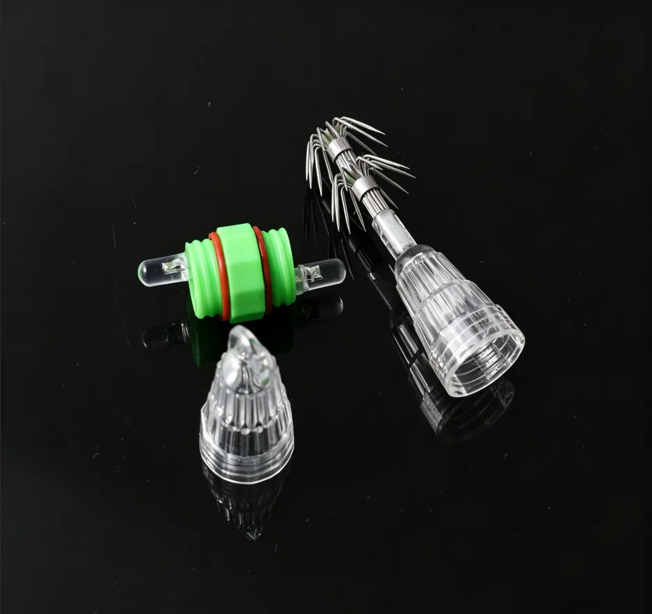 Hot Sale 1PCS LED Underwater Squid Light Lure with Double Hooks Constantly Glowing Night Sea Fishing Octopus Bait Tackle view 5