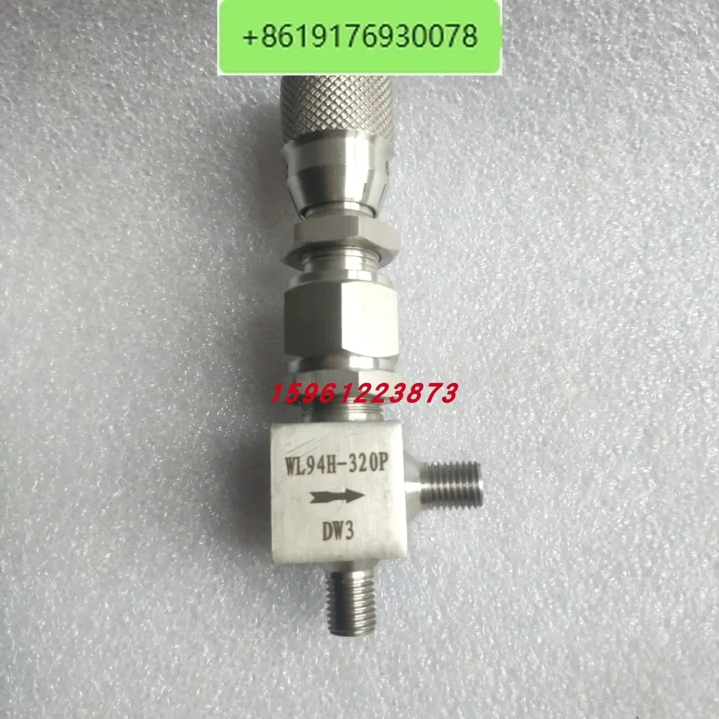 Stainless steel regulating valve Angle micro regulating valve WL94H-320P G ZG NPT flow regulating valve