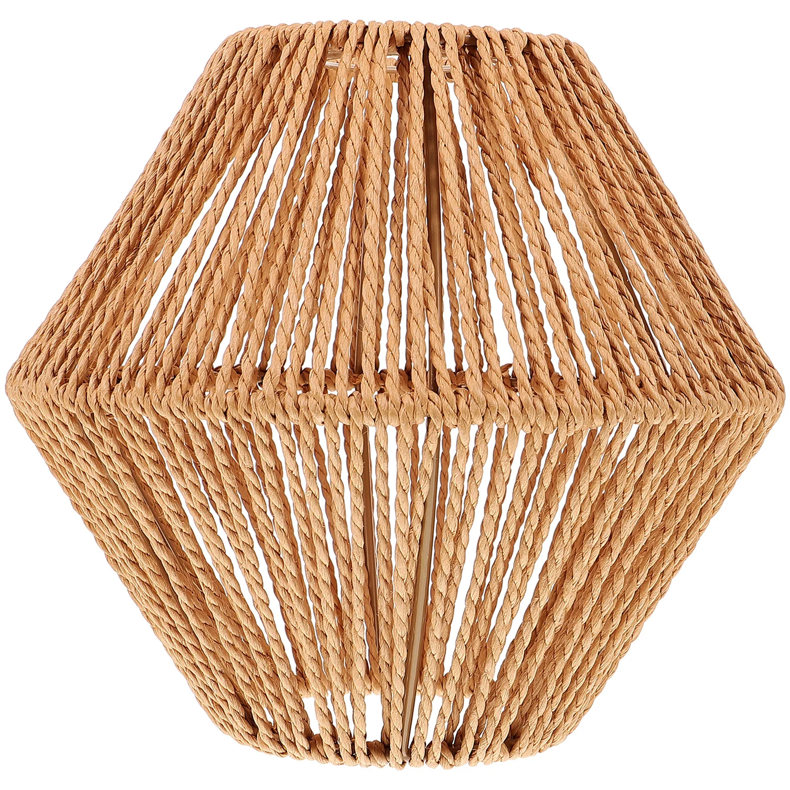

Pendant Lamp Shade Woven Hand Woven Small Lightweight Metal Cotton Rope Lampshade for Bedroom Living Room Ceiling Light