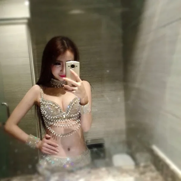 nightclub sexy dance bar singer DJ stage singer show party performance 2 piece sets dress (top+shorts+necklace)female costumes