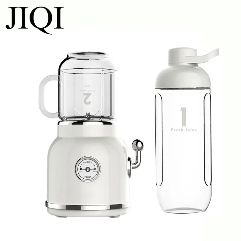 JIQI Multifunctional Portable Electric Juicer Vegetables Fruit Extractor Ice Cream Milk Shake Smoothie Maker Exprimidor 220V