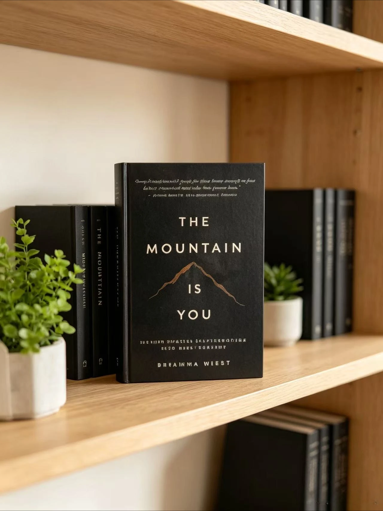 Self Help Psychology Book The Mountain Is You Inspirational Motivational Self Growth Reading Book for Adults