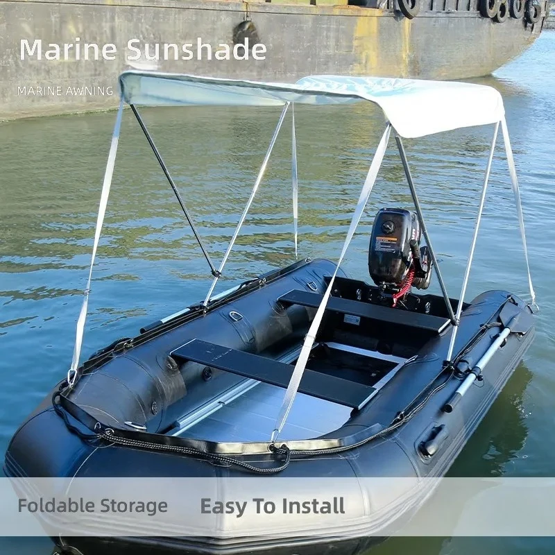 for Marine Awning Speedboat Rubber Boat Aluminum Alloy Fiberglass Assault Boat Tent Sun Protection Umbrella Folding Awning