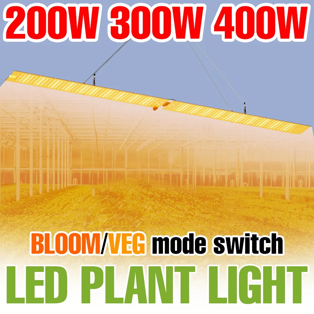 

400W LED Quantum Board Plant Grow Light Full Spectrum Greenhouse Hydroponic Growth Box Indoor Vegetables Seeding Fill Lighting