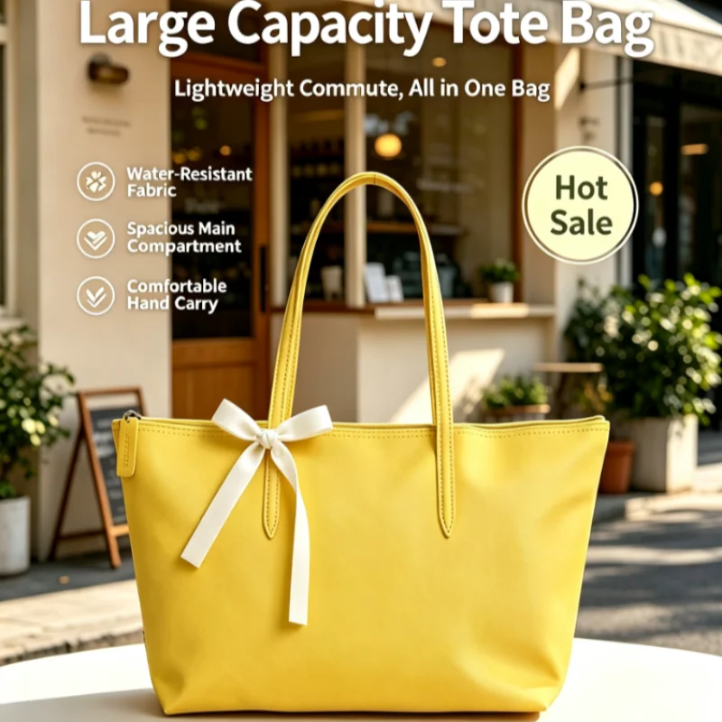 Limited‑time promotion new‑style shoulder bag, large‑capacity vintage commuter bag, fashionable versatile tote bag, shopping bag