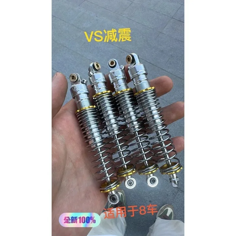 1/8 RC Metal Shock Absorber 105mm Eye-to-Eye Distance Fit for CrossRC EMO X4/X/XL/X5 MJX H8H YK4083 1/8 Crawler Upgrade Parts