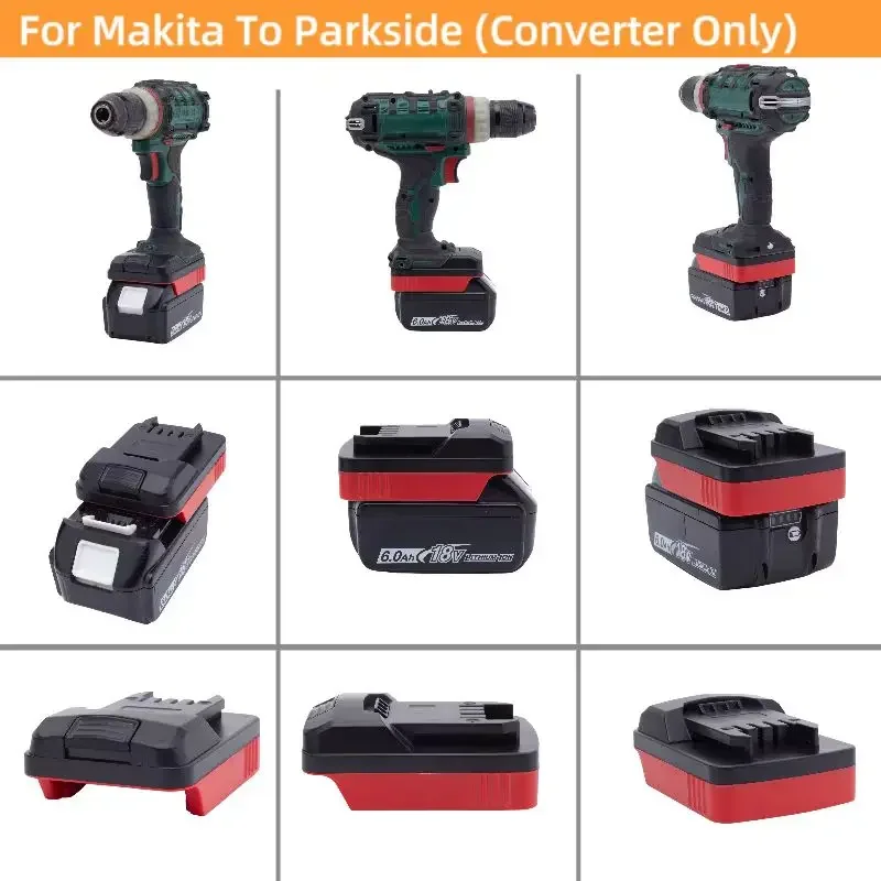 Batterien Konverter für Makita Parkside Adapter für Makita18V Konverter zu Parkside Lidl Werkzeuge Leistung ( ﻿ Nur Adapter)