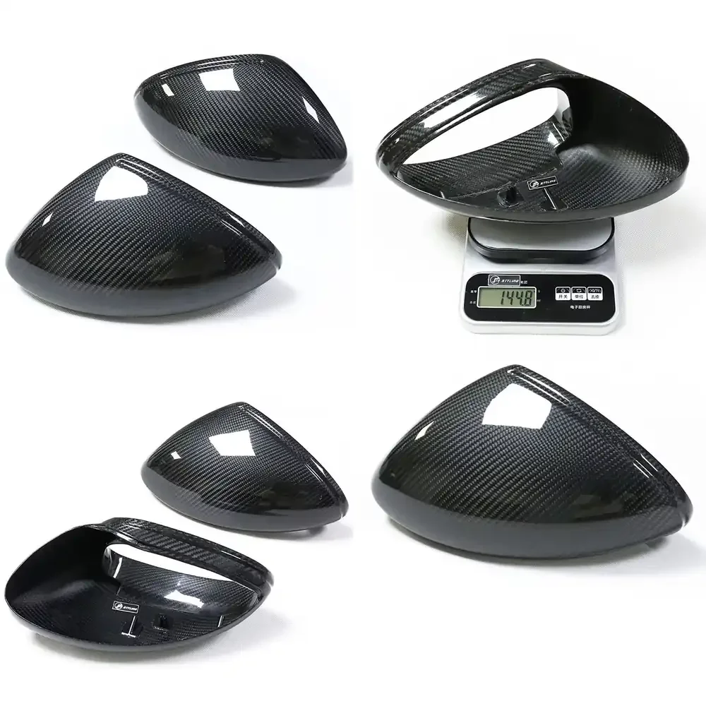 Dry Carbon Fiber Rearview Mirror Shell Replacement for Cayman Boxster 718 982