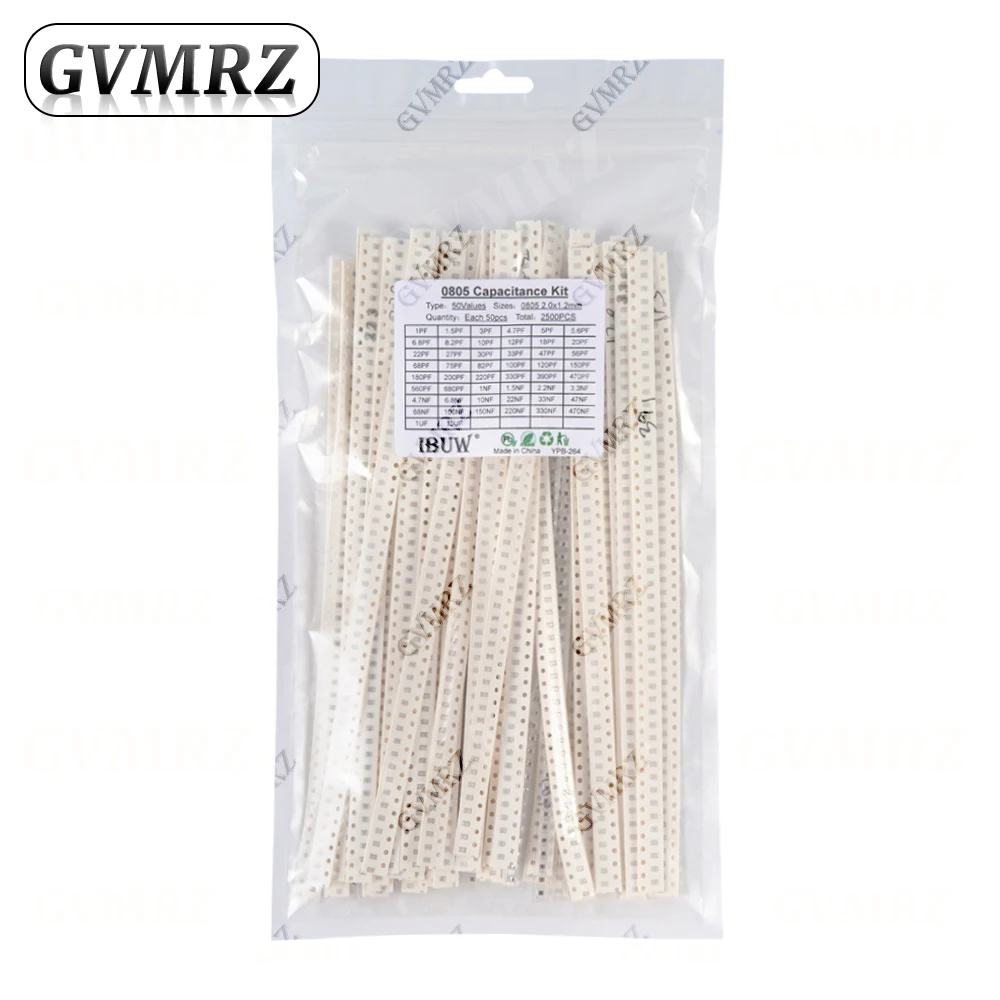 0603 0402 0805 1206 SMD Keramische Condensator Assortiment Set 1pF - 10uF 100PF 10NF 100NF 0.47UF 1UF Chip Capaciteit Set 10uF 8uF 7uF
