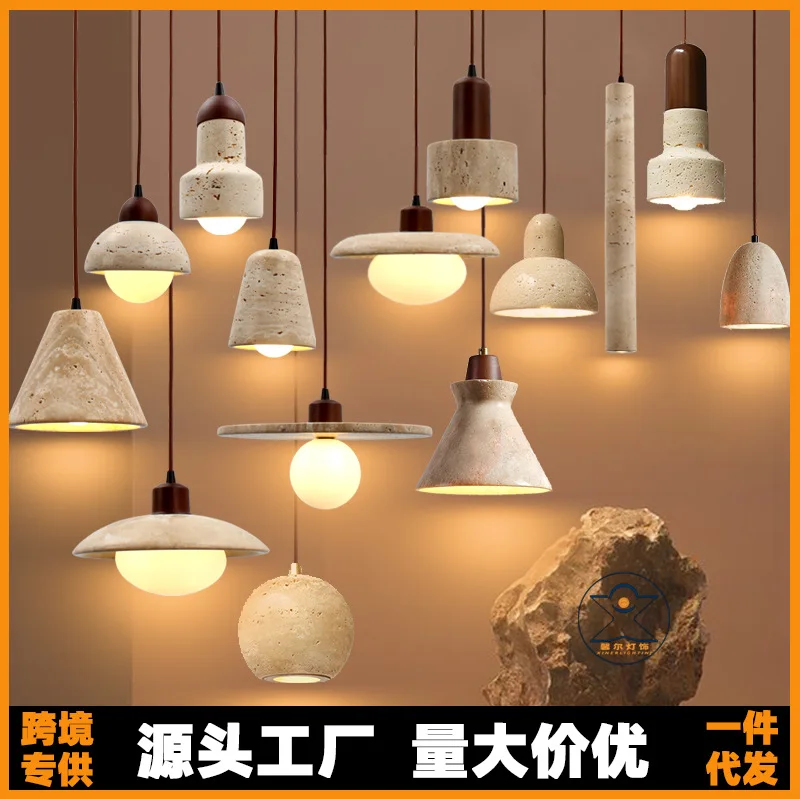 Cross-border dining room lamp bedroom bedside chandelier cream wind and quiet wind bar table lamp Huang Dongshi small chandelier