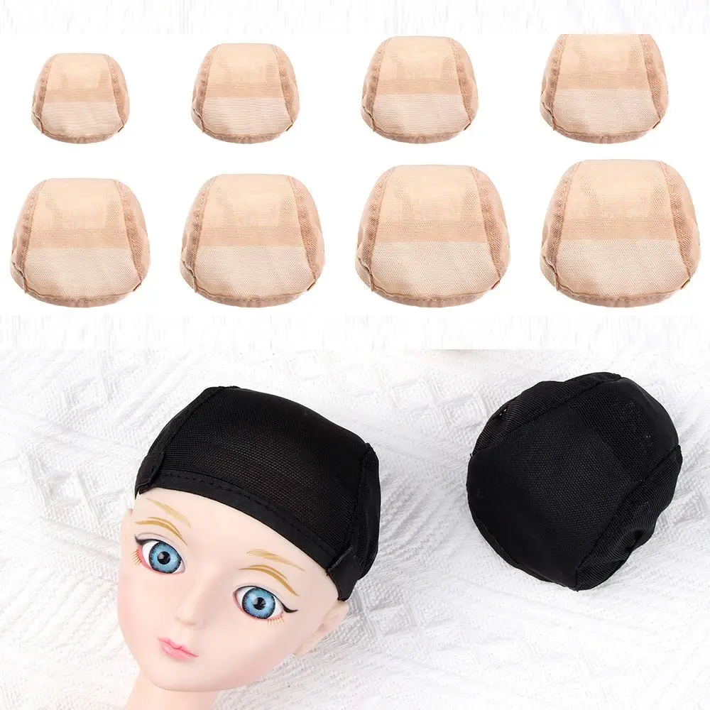 

Multi-sizes 1/3 1/4 1/6 Wig Toy Head Headgear Fixed Hair Non-slip Hat Cap Hairnet Net