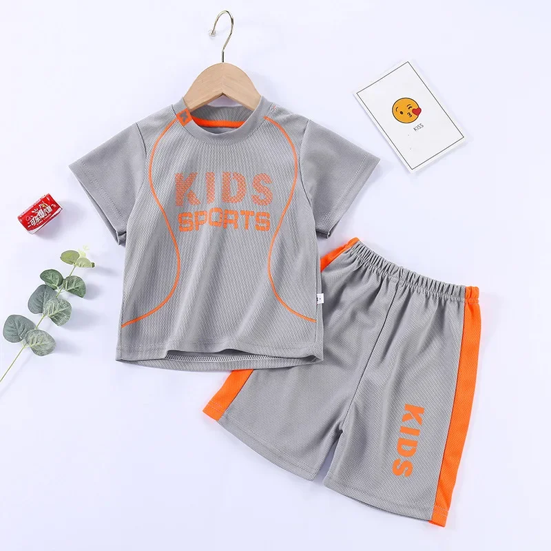 Sports Children\'s Sets Quick Drying T-shirt Shorts Sportswear Basketball Suits Kids Clothes Breathable Summer Children Clothing