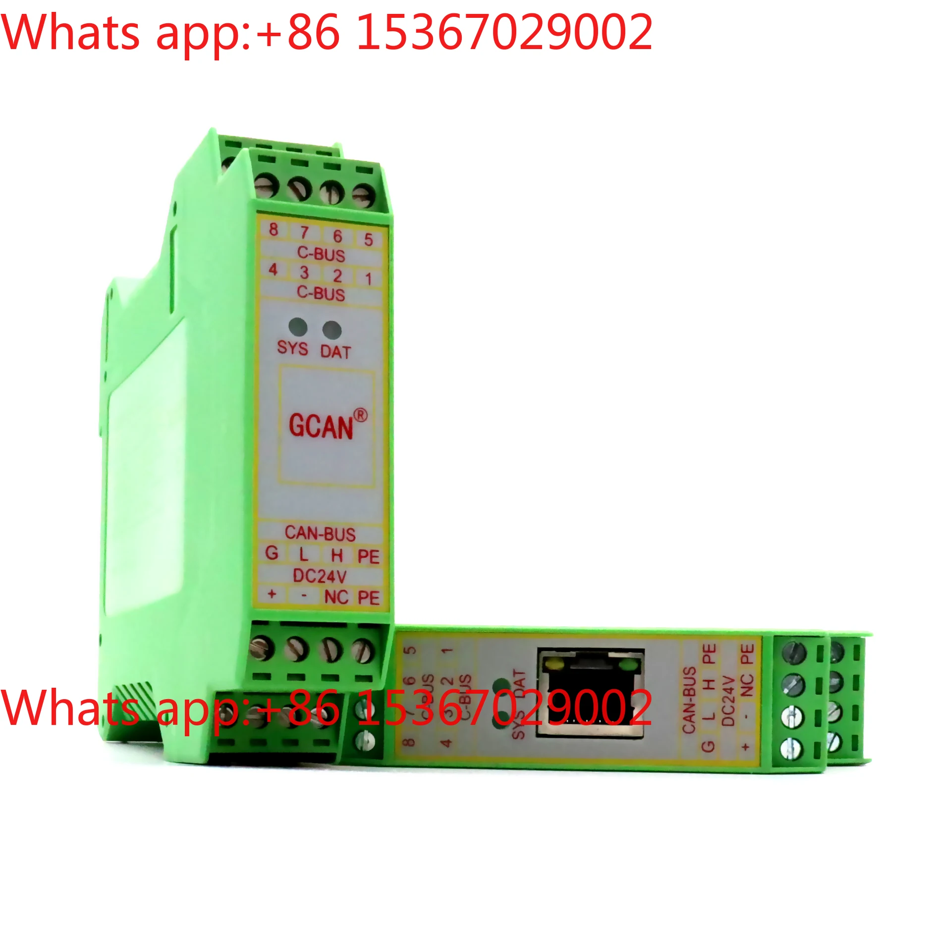 GCAN-204 Industrial Grade Modbus RTU to CAN Bus Converter with DIN Rail Used for Serial and CAN-Bus Connection
