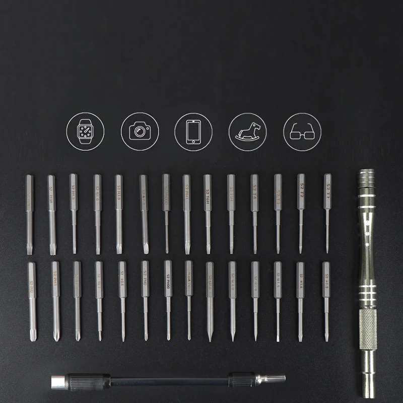 

29 in 1 Precision Screwdriver Set Magnetic Mini Screwdriver Kit Magnetic Repair Tool Kit with 28pcs S2 Steel Bits Screw