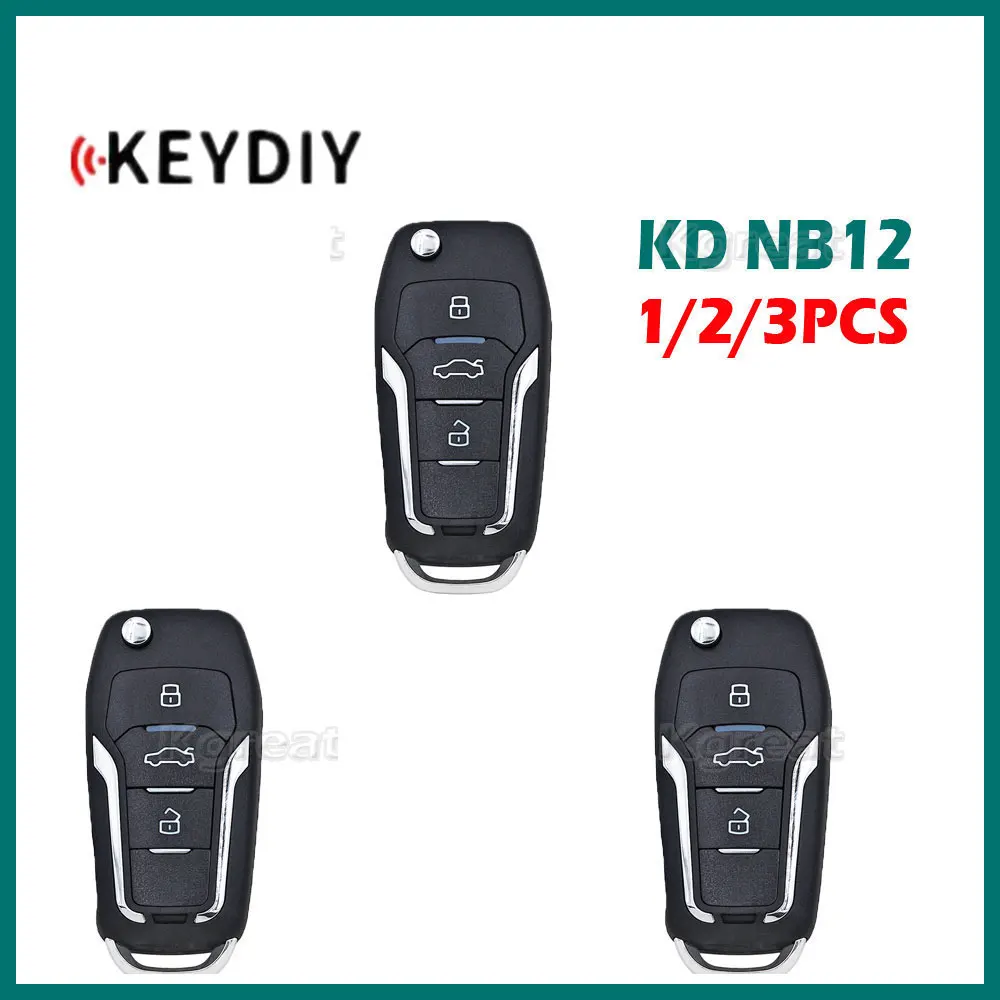 

1/2/3pcs KEYDIY KD NB12 Universal KD Remote Key NB12-3 NB12-4 for Ford Style Car Remote Key for KD900 KD900+ URG200 KD-X2 Mini