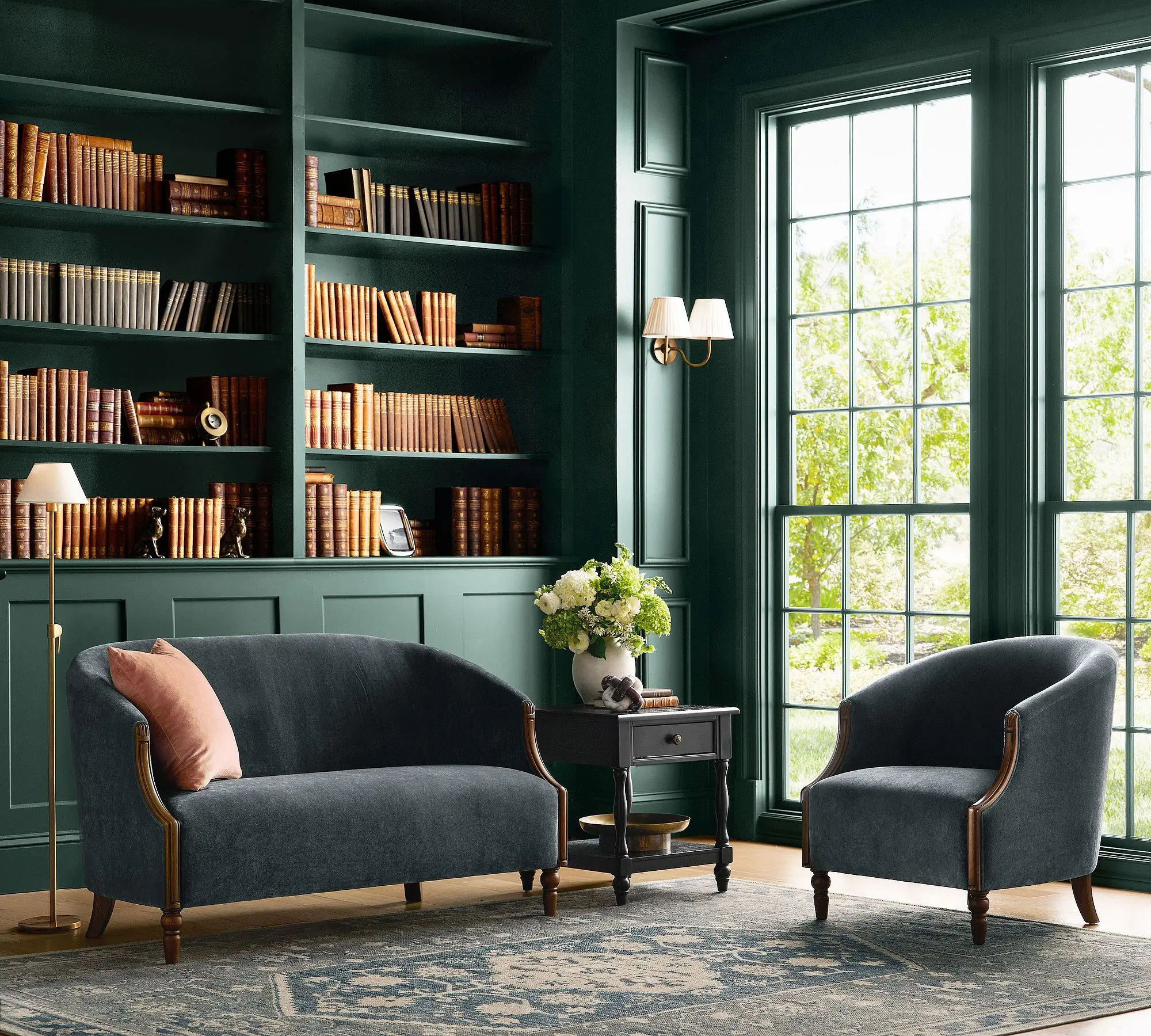 Slope Arm Light Roast Finish Fixed Cushion No Sag Steel Sinuous  Mortise Tenon Joinery Corner Block Construction Compressed Sofa