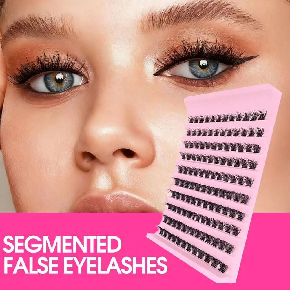 120 مجموعة مجزأة الرموش الصناعية لتقوم بها بنفسك 9-16 مللي متر D حليقة الطبيعية القط العين رمش ملحقات للمكياج اليومي