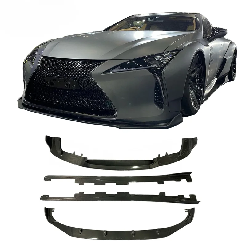 Carbon Fiber Front Bumper Lip Front Splitter Rear Diffuser  Side Skirts For Lexus LC500 LC500H Body kit