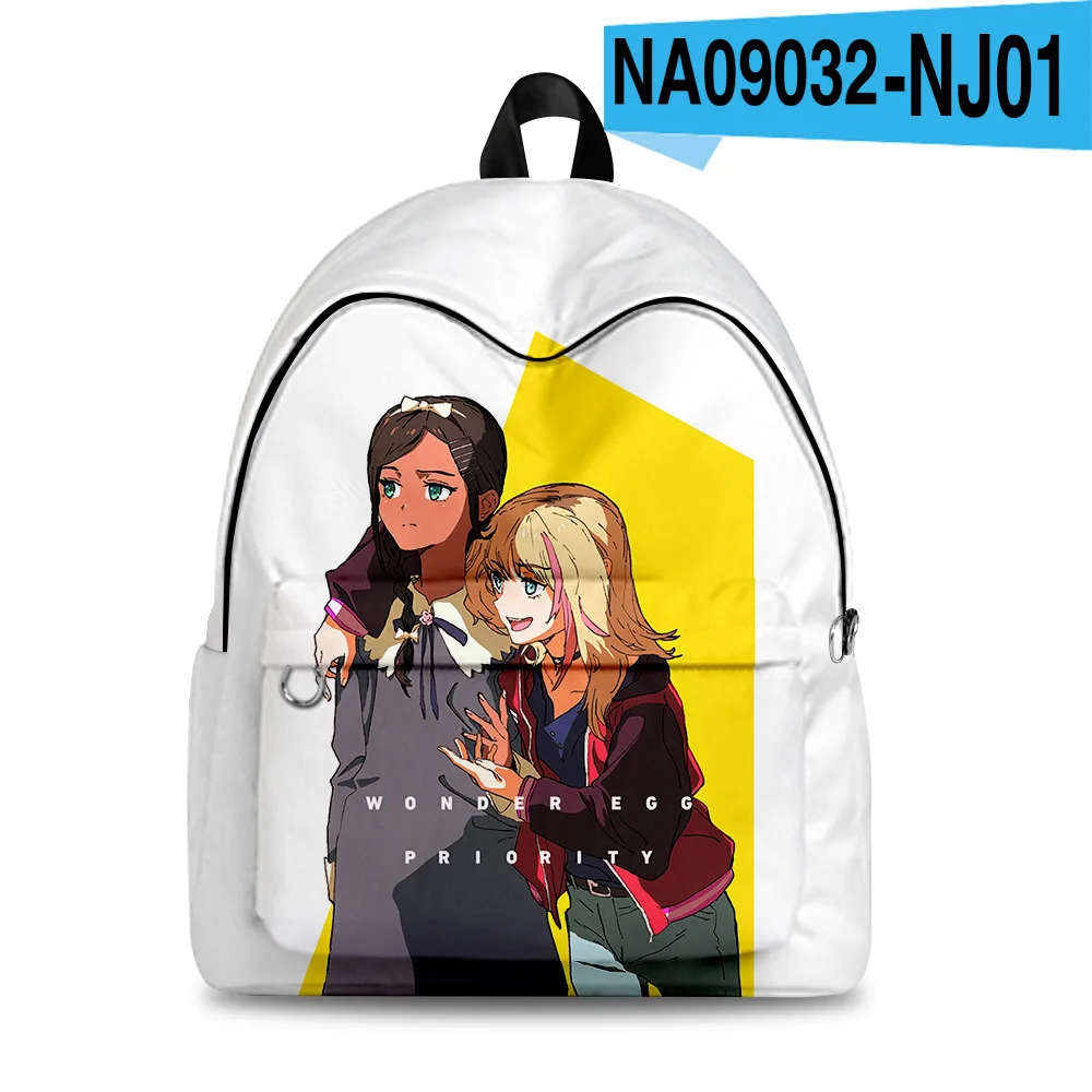 

Creative Popular WONDER EGG PRIORITY student Bookbag Notebook Backpacks 3D Print Oxford Waterproof Casual Travel Backpacks