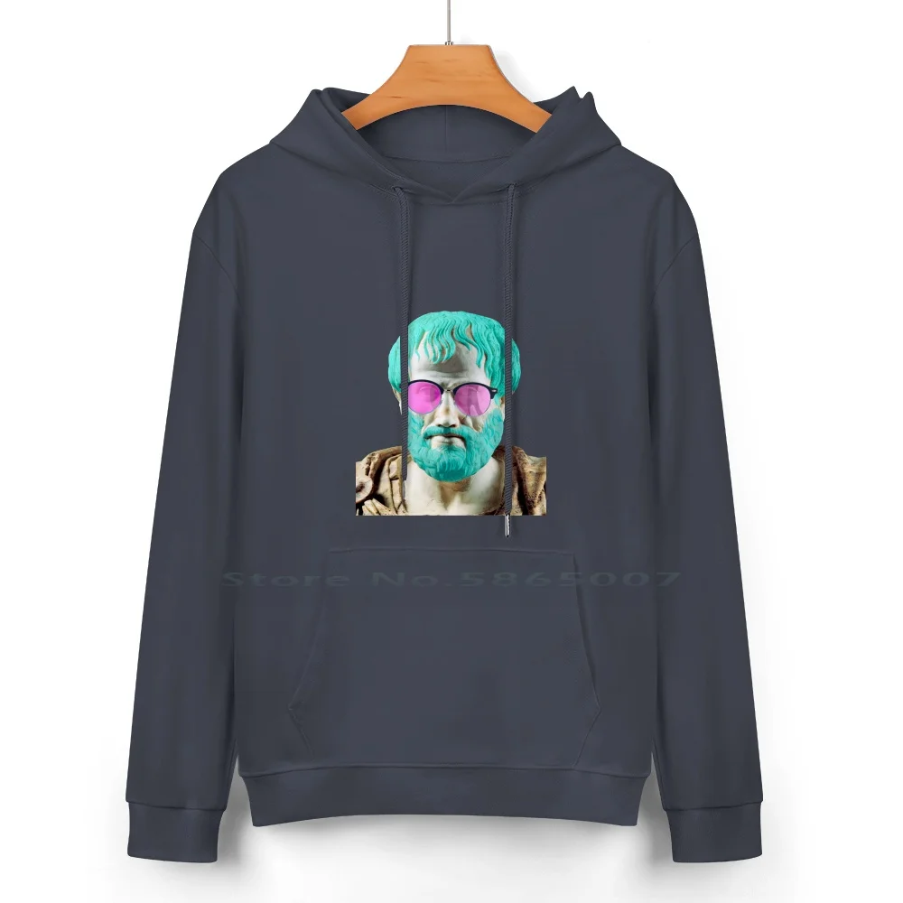 Aristotle In Blue Cotton Hoodie Sweater 24 Colors Aristotle Aristoteles Filosofia Filosofo Philosophy Cool Hipster 100% Cotton