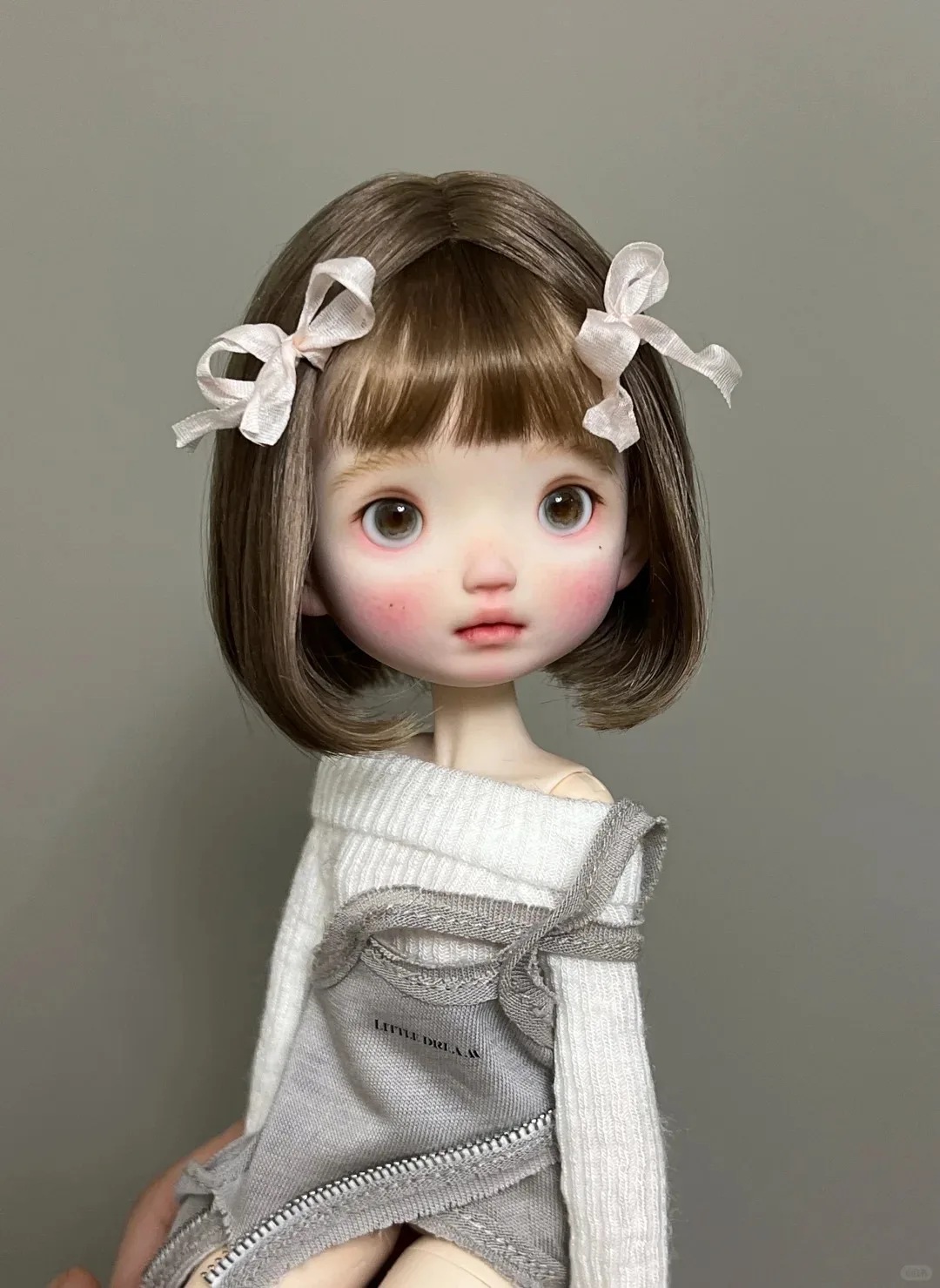 New BJD doll 1/6-zhuzhubao large head series doll resin material DIY makeup doll model toy Multiple Free shipping from stock