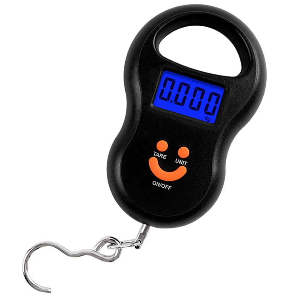 Imagem -03 - Balança Eletrônica Suspensa 50kg 10g Lcd Cozinha Balança Digital Retroiluminação Pesos de Pesca Balança de Bolso Bagagem de Viagem Mais Recente