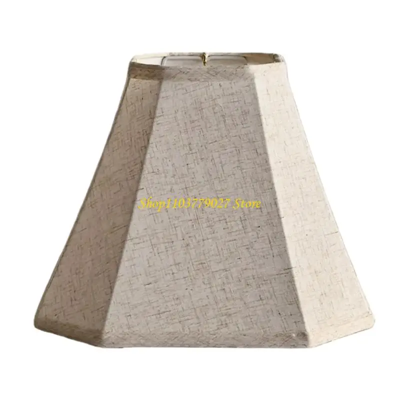 C4DF Stylish American Inspired Linen Lampshades Spiders Octagonal Lamp Shade Accessories Fits Various Lamp Bases