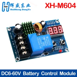 Lithium Battery Charging Control Module, XH-M604, Switch Protection Board, DC 6-60V Armazenamento