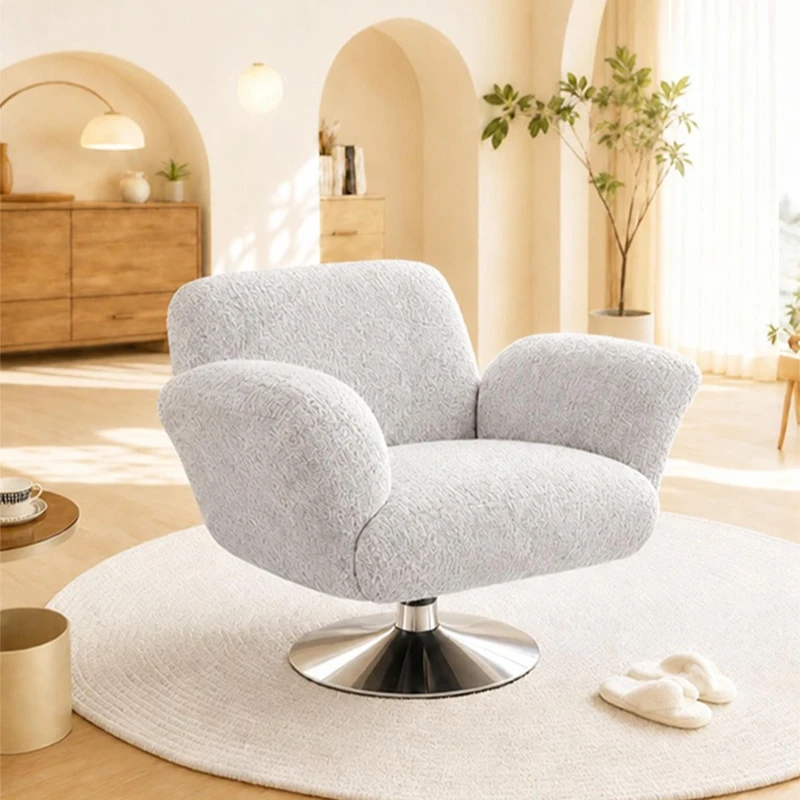 Cashew Shape Accent Chair Cover All Season Full Wrap Rotatable Single Sofa Slipcover Universal Seat Protector
