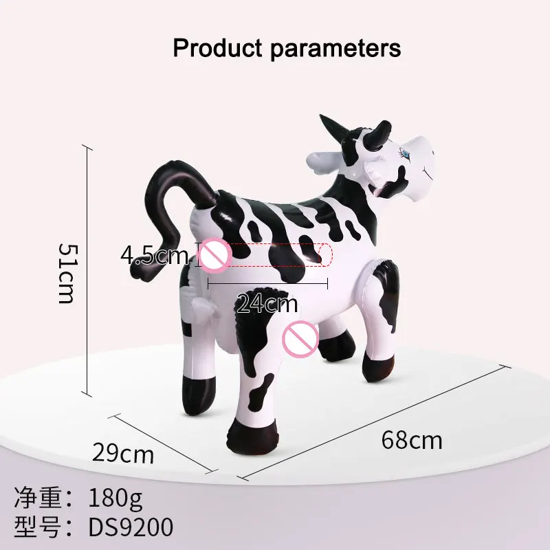 Inflatable cow costume cute farm animal suit adult Halloween carnival animal theme party Cosplay costume