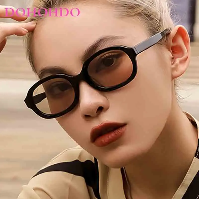 

Fashion Luxury Brand Designer New Retro Oval Sunglasses Women Men Outdoor Travel Driving Shades Sunglasses Lentes De Sol UV400