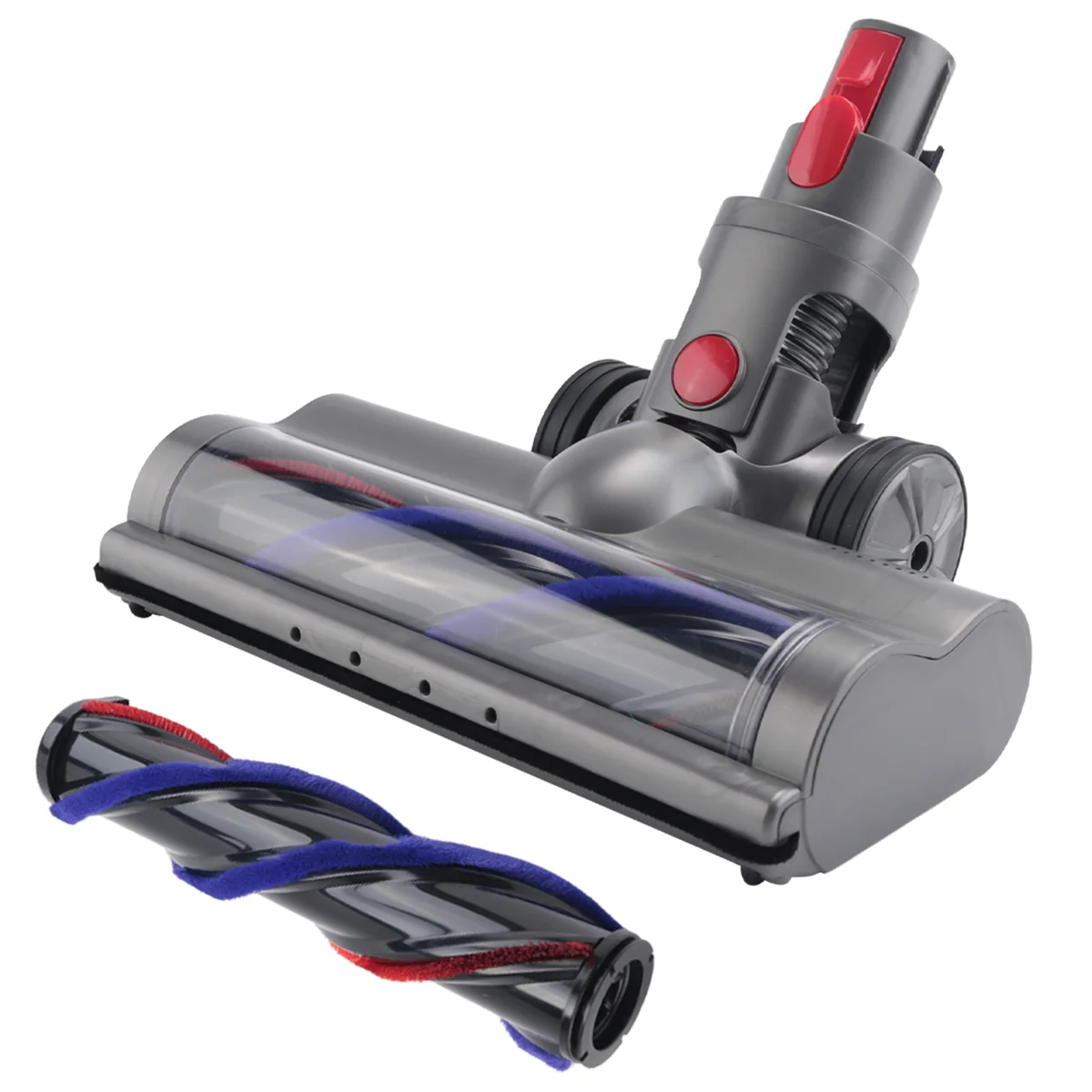 

Электрическая моторизованная щетка EAS Turbo для Dyson V7 V8 V10 V11 V15, насадка для чистки щеток со светодиодной подсветкой для ковровой плитки, твердого пола