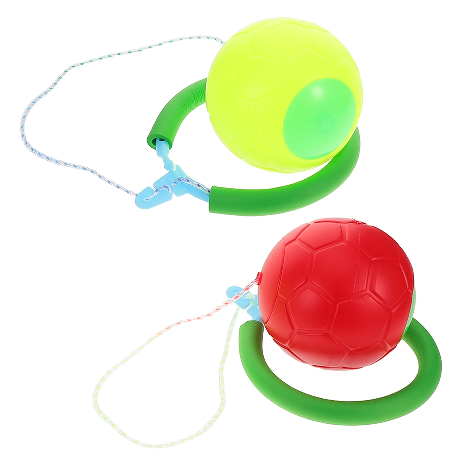 2 szt. Jednonógowe kule do skakania na kostce dla dzieci, zabawki fitness, skakanki do skakania i odbijania, świecące kule dla dzieci z PP