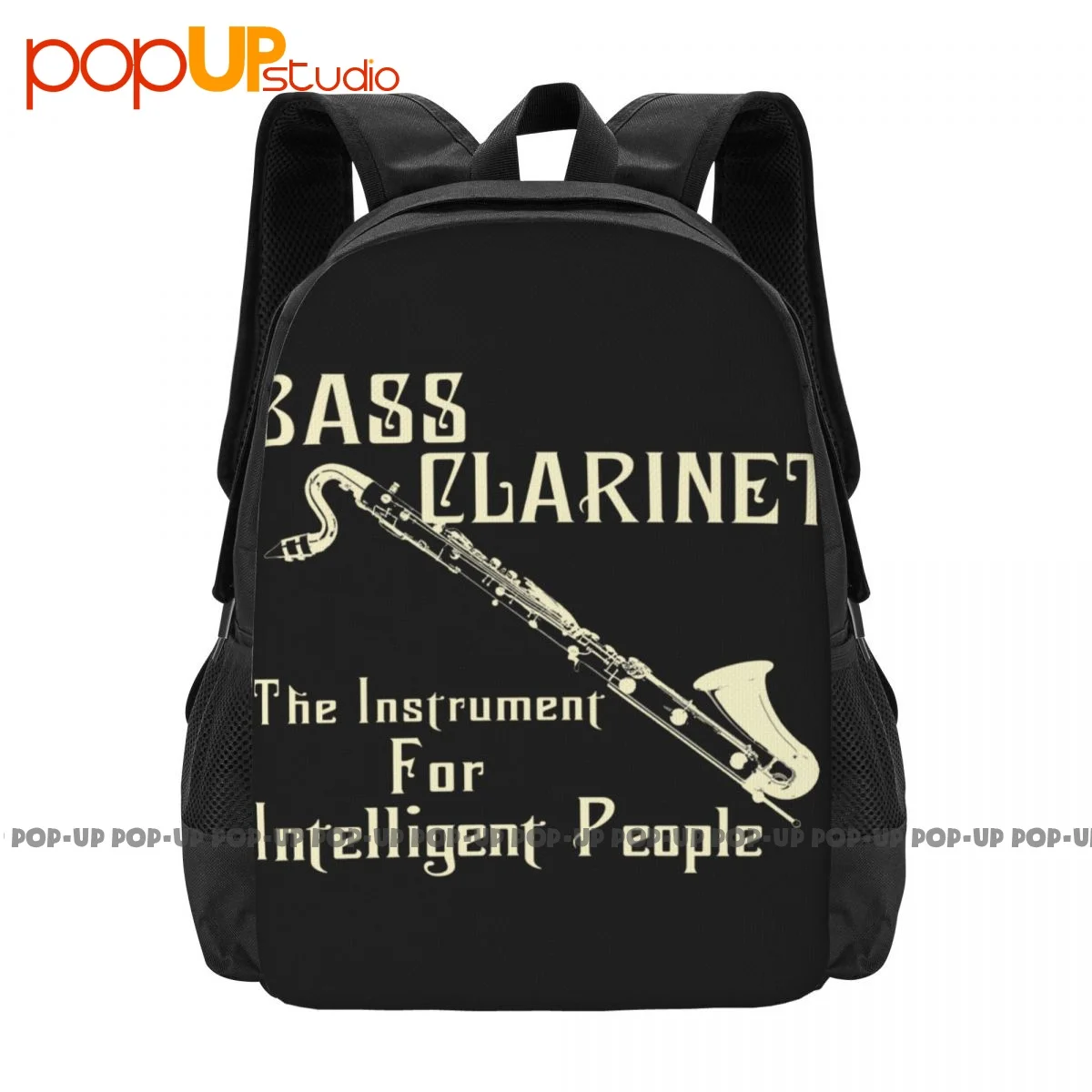 Bass Clarinet For Intelligent Backpack Large Capacity Print New Style Gym Tote Bag Riding Backpack