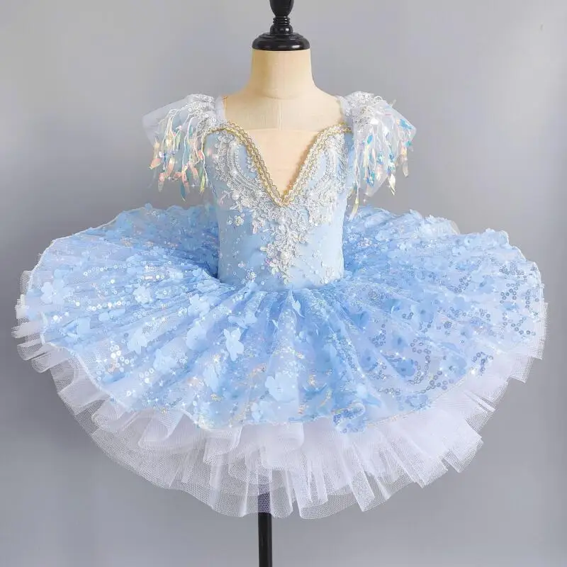 Sweet Cute Kids Ballet Dress Seven Colors Girls Childrensequined Princess Dress Ballet Tutu Danceclothes Performance Tutu Skirts