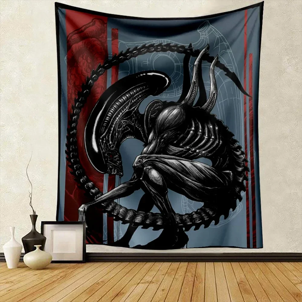 Alien Predator Halloween Tapestry Wall Hanging Witchcraft Supplies Halloween Christmas Gift Witchcraft Supplies Home Room Decor