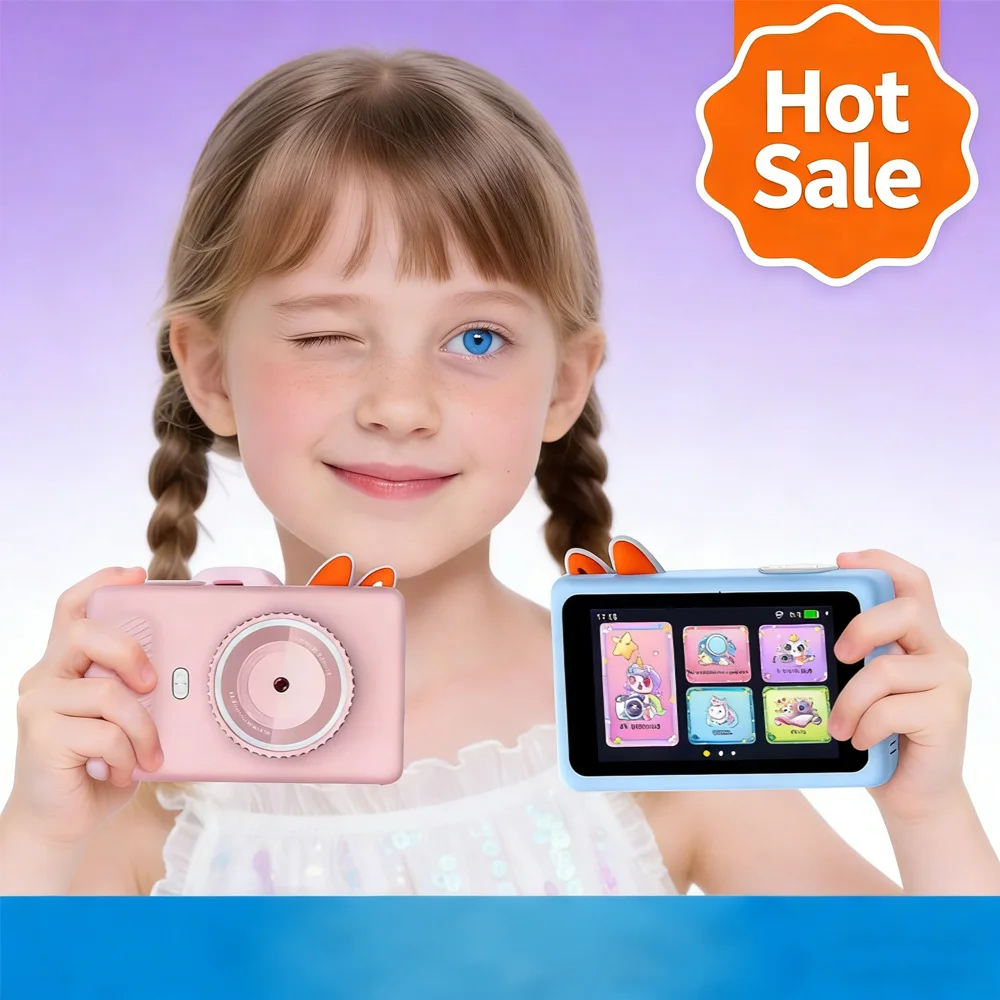 AI Kids' Camera - Connects to AI Large Model, Supports Voice Interaction, Object Recognition, Storytelling, Image Generation