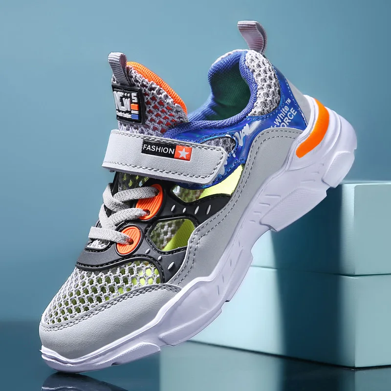 Summer Design Kids Sneaker Boy Mesh Shoes Breathable Comfortable Children School Casual Sneaker Boy Sports Shoes 2026 New