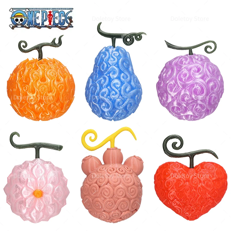 Figura de Juguete de One Piece, Fruta del Diablo Gum-Gum, Impresa en 3D, Op-Op Chop-Chop Flame-Flame, Modelo Coleccionable de PVC
