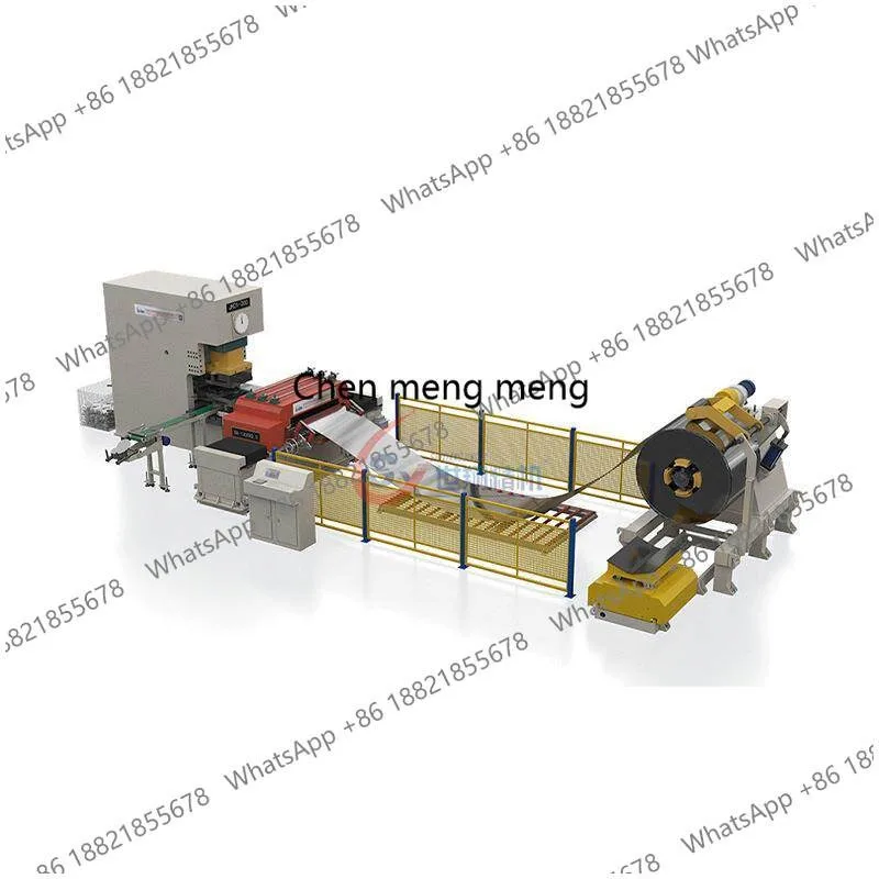 Large-scale coil material partial pendulum and round production line Automatic auto parts punch blanking