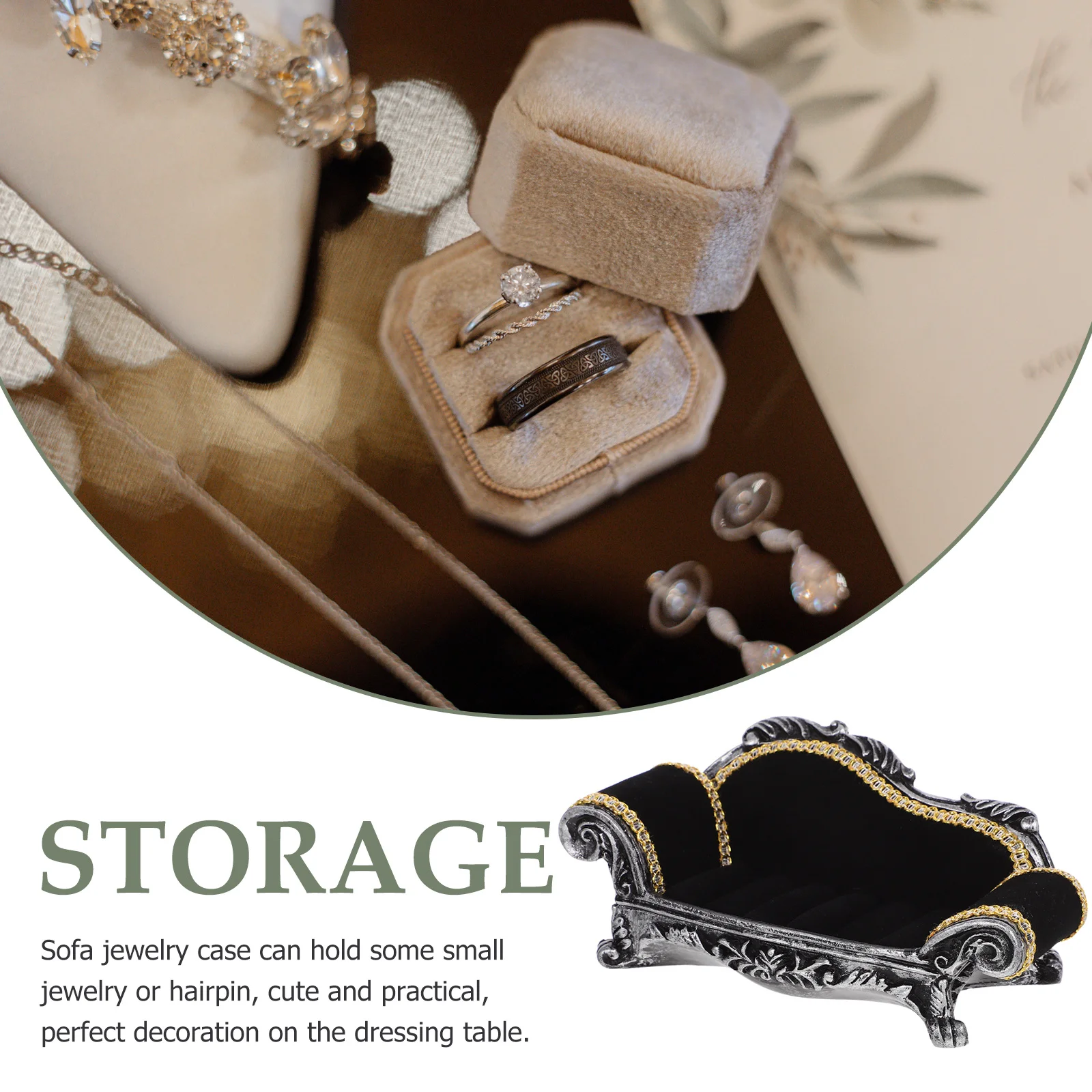 Sofa Jewelry Stand Ring Holder Jewelry Organizer Storage Desk Display Rack for Bracelets Earrings