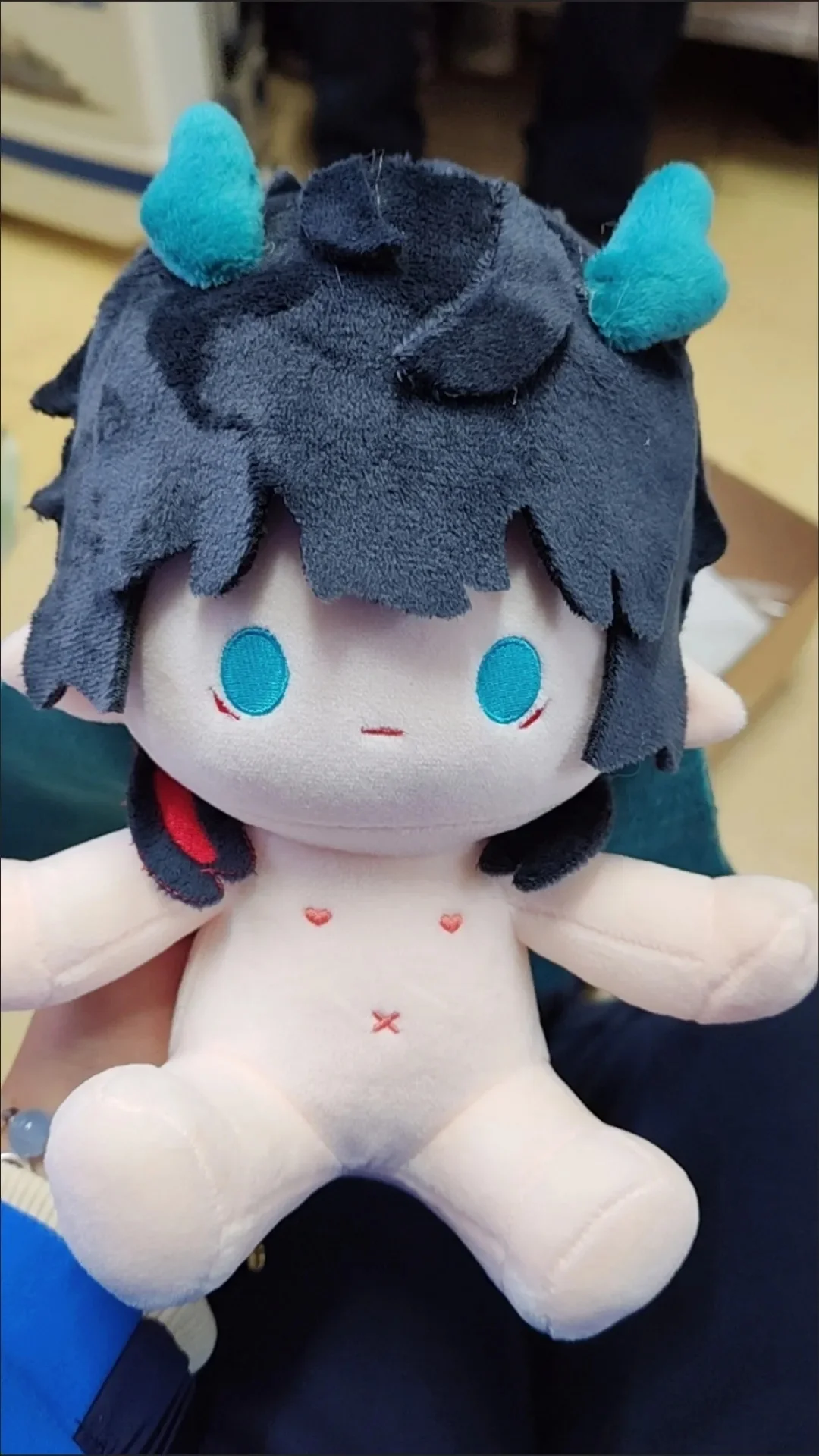 Anime Honkai: Star Rail Dan Heng Imbibitor Lunae figura sentada muñeco de peluche cuerpo vestir almohada de peluche 20CM juguetes muñecas regalo