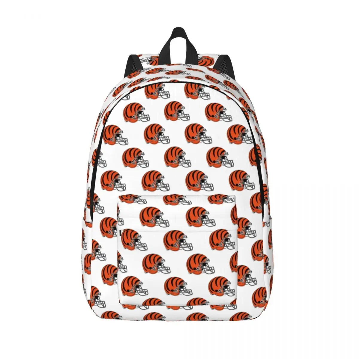 

Stripe Bengals-of-Cincinnati Helmet Student Backpack School Bag Hiking Travel Daypack for Boys Girls Bookbag Shoulder Bags